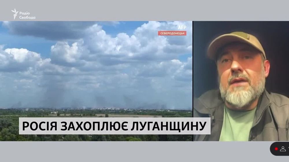 Что-то невесел последний украинский руководитель бывшей Луганской "области", под контролем которого осталось процентов пять от всего региона