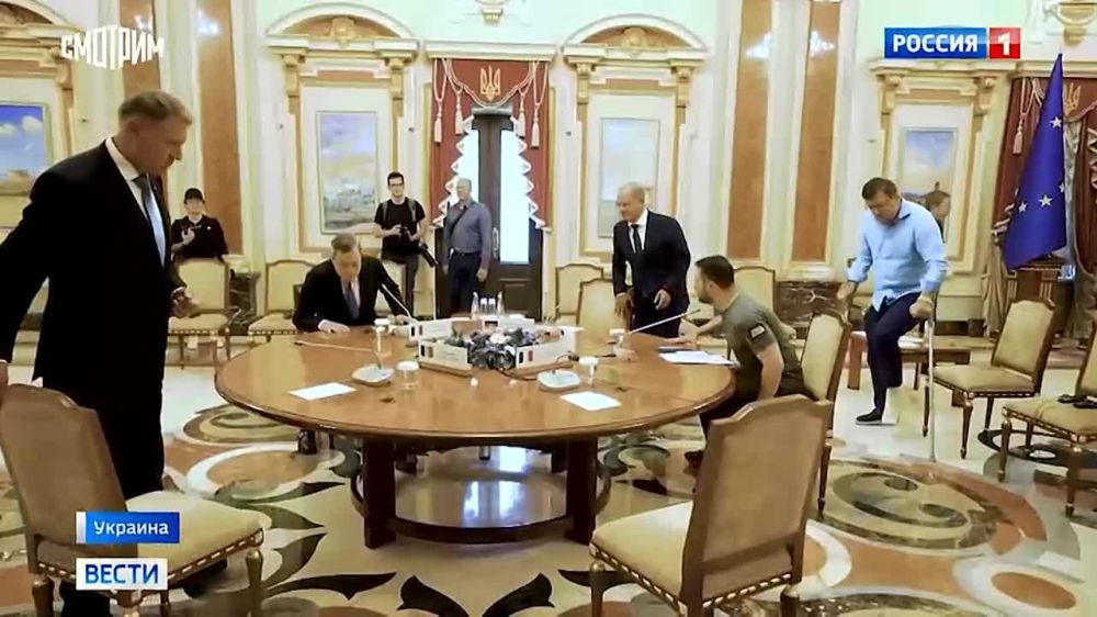 Главы Франции и Румынии, канцлер Германии и премьер-министр Италии посетили Украину