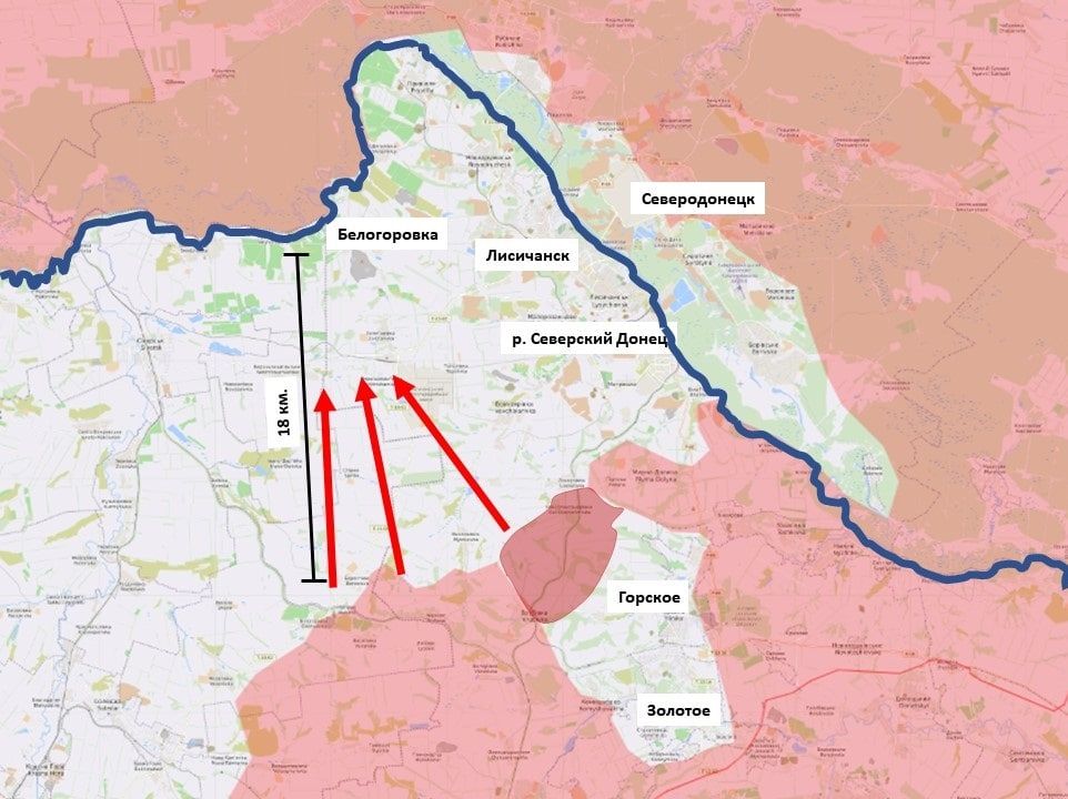 Глава подконтрольных Киеву территорий Луганской области Сергей Гайдай не может разгадать планы российских войск и армии ЛНР по Белогоровке