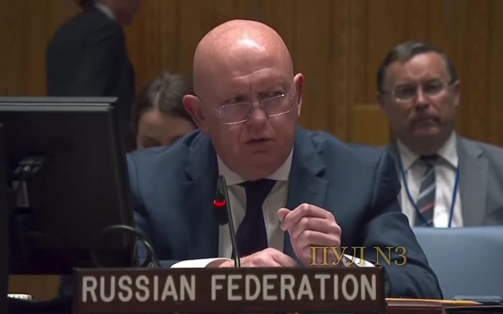 Небензя на заседании Совбеза каждым словом как молотком бьёт по "коллегам":