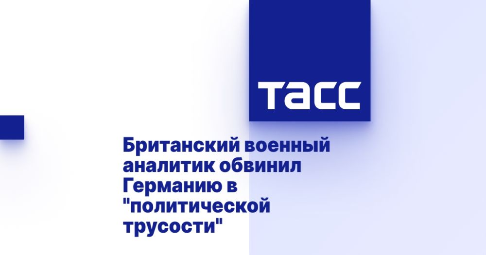 Британский военный аналитик обвинил Германию в "политической трусости"