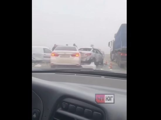 Виновника массового ДТП с десятками машин в Адыгее в январе 2020 года до сих пор не установили