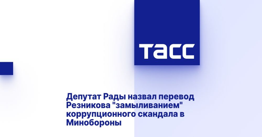 Депутат Рады назвал перевод Резникова "замыливанием" коррупционного скандала в Минобороны
