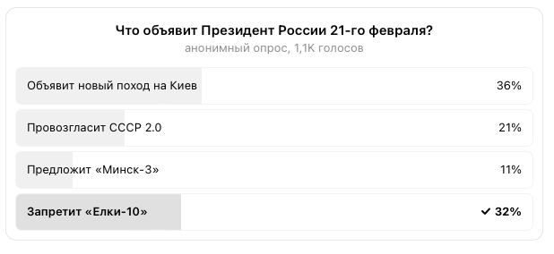 Поход на Киев и запрет бесконечных «Елок»: чаяния народа отразились в нашем опросе