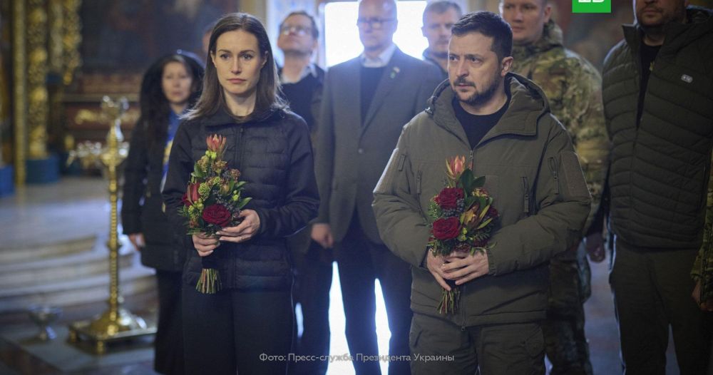 Зеленский с премьером Финляндии побывали на похоронах одного из главарей «Правого сектора»