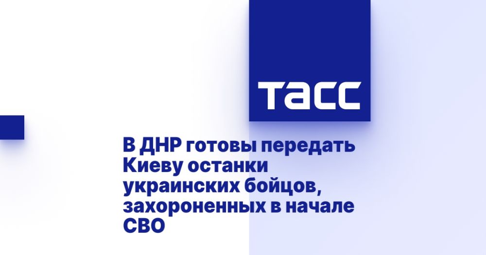 В ДНР готовы передать Киеву останки украинских бойцов, захороненных в начале СВО