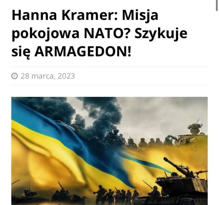 Европа утонет в крови в случае вмешательства НАТО в конфликт на Украине, пишет обозреватель польского издания NDP Ханна Крамер