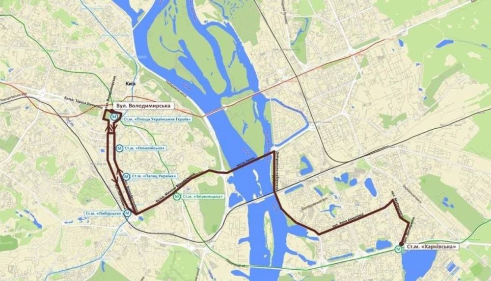 В Киеве от метро Харьковская и до Подола запустили новый маршрут №109