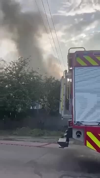 Масштабный пожар в Броварах Киевской области