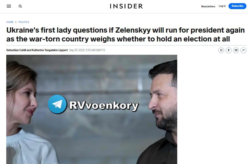 Елена Зеленская не уверена, что её муж примет участие в возможных выборах на Украине в 2024 г. — Business Insider