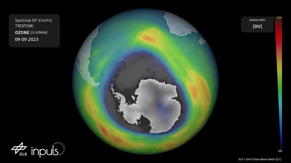Озоновая дыра над Антарктидой увеличилась, превысив в три раза площадь Бразилии