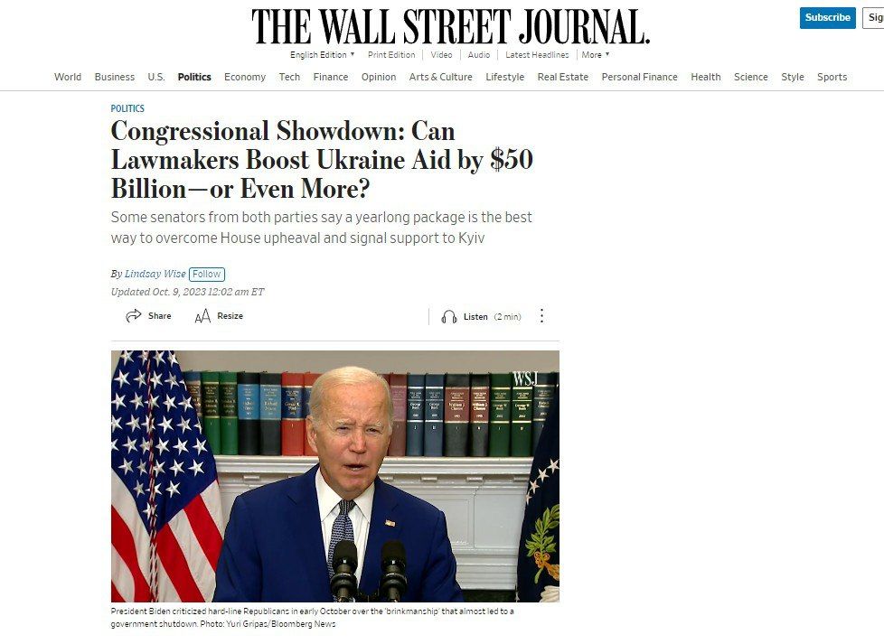 ���������� ������� �������� ��� �� ��� ����� ����� ��������, ������������� Wall Street Journal