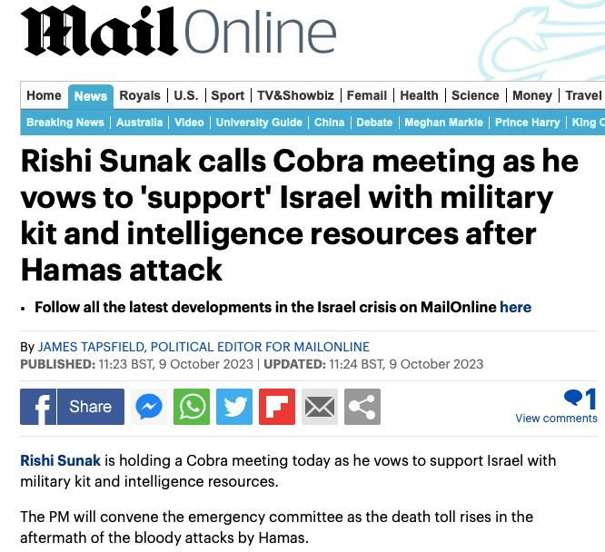 ���������� ������� �������� ��������� ������������������ �������� �� ������������� ������������ COBRA ��� ���������� ������ ������� � Daily Mail