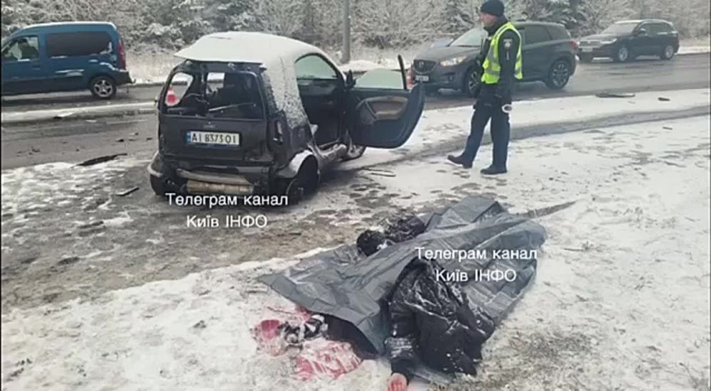 ДТП с жертвами на Броварском проспекте на въезде в город Киев, перед КПП Быковня