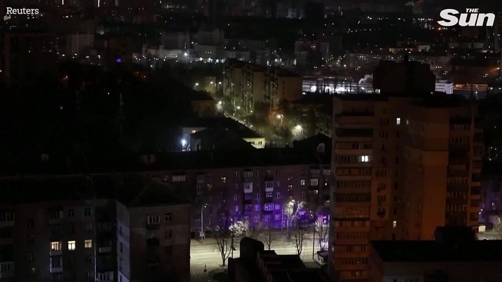 The Sun публикует кадры ночной атаки Shahed на Киев