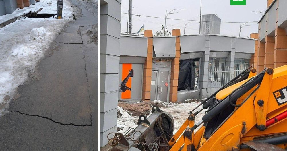 Около затопленной станции киевского метро просел грунт