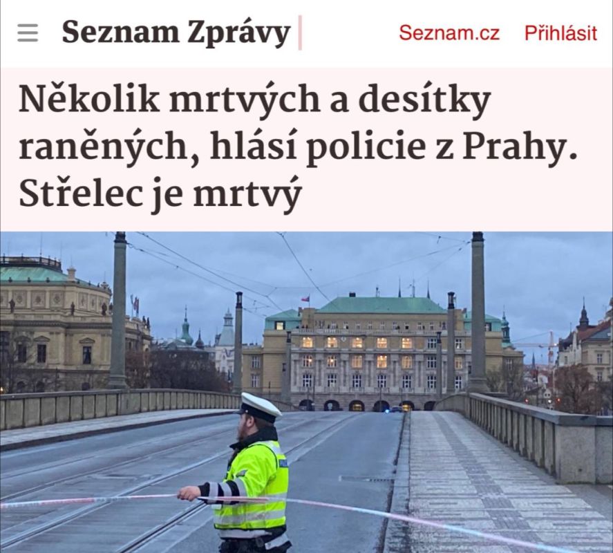 «Несколько погибших и десятки раненых, сообщает полиция Праги. Стрелок мертв»: По предварительным данным, погибли одиннадцать человек, включая стрелка