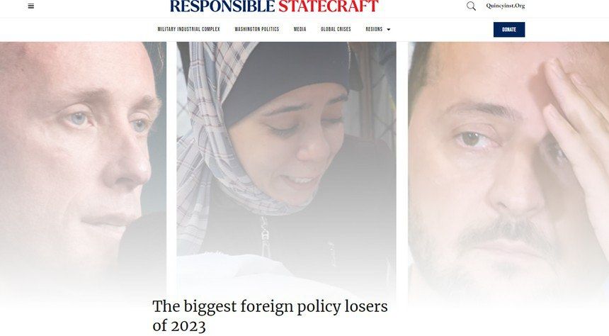 ������� �� ������ ����� � ���� ���������� ����������� 2023 ����, �� ������ Responsible Statecraft