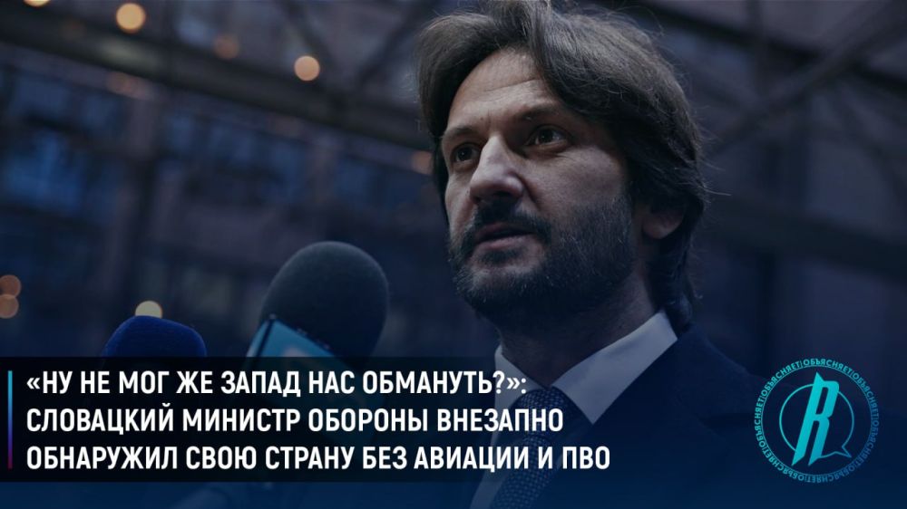 «Ну не мог же Запад нас обмануть?»: словацкий министр обороны внезапно обнаружил свою страну без авиации и ПВО