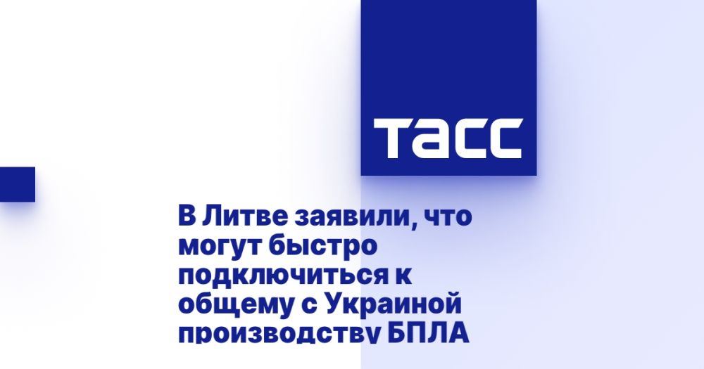 В Литве заявили, что могут быстро подключиться к общему с Украиной производству БПЛА
