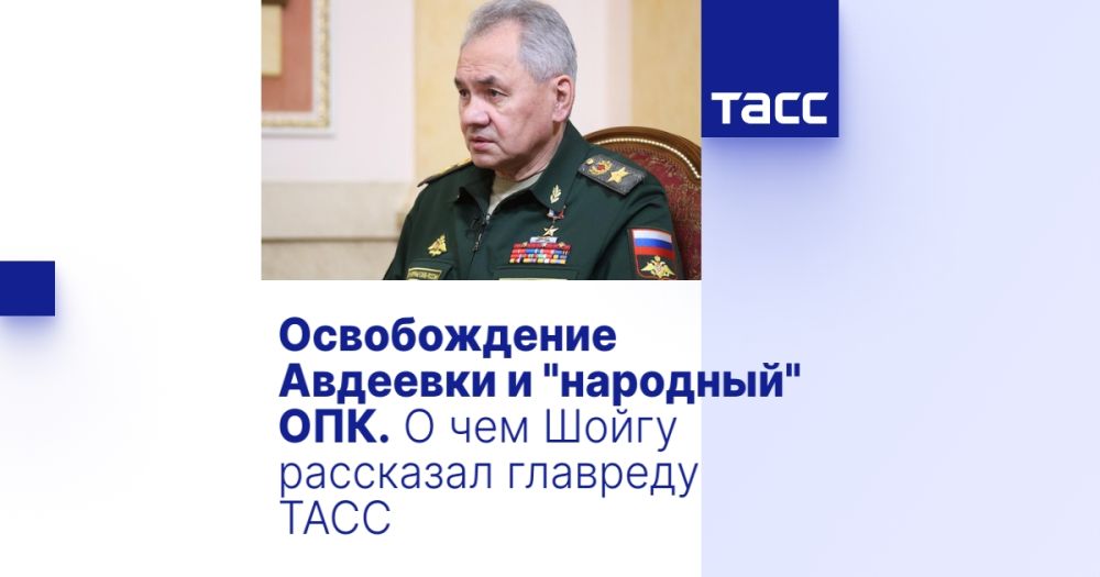 Освобождение Авдеевки и "народный" ОПК. О чем Шойгу рассказал главреду ТАСС