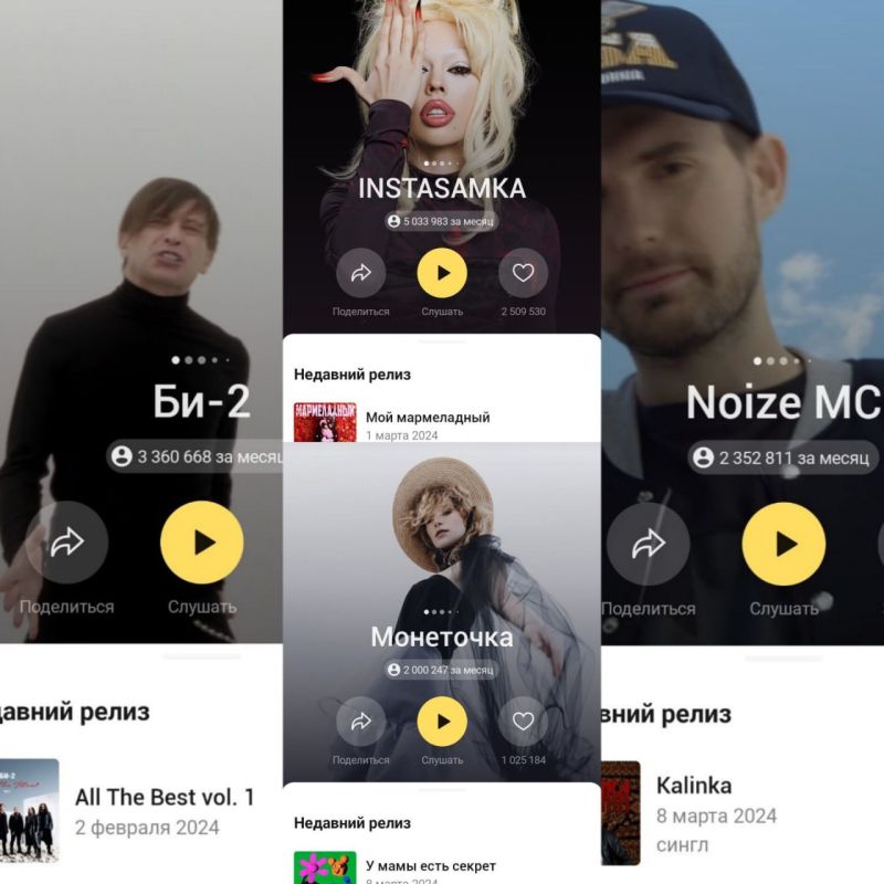«Попробуй муа-муа»: «Яндекс.Музыка» продвигает иноагентов