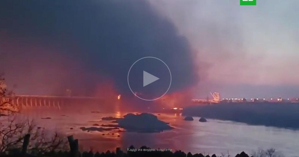 Мощный ракетный удар по ДнепроГЭС попал на видео