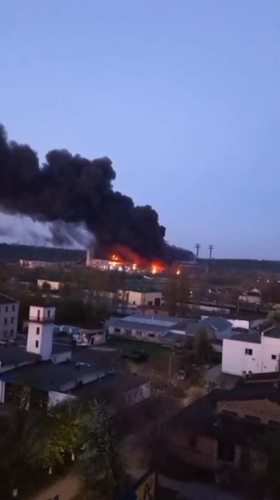 Последствия прилета по Трипольской ТЭС в Киевской области