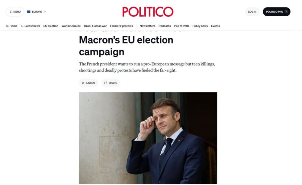 ����������� ��������� � ������� � �� ������ �� ��� ������������ �������� ������ ������� � Politico