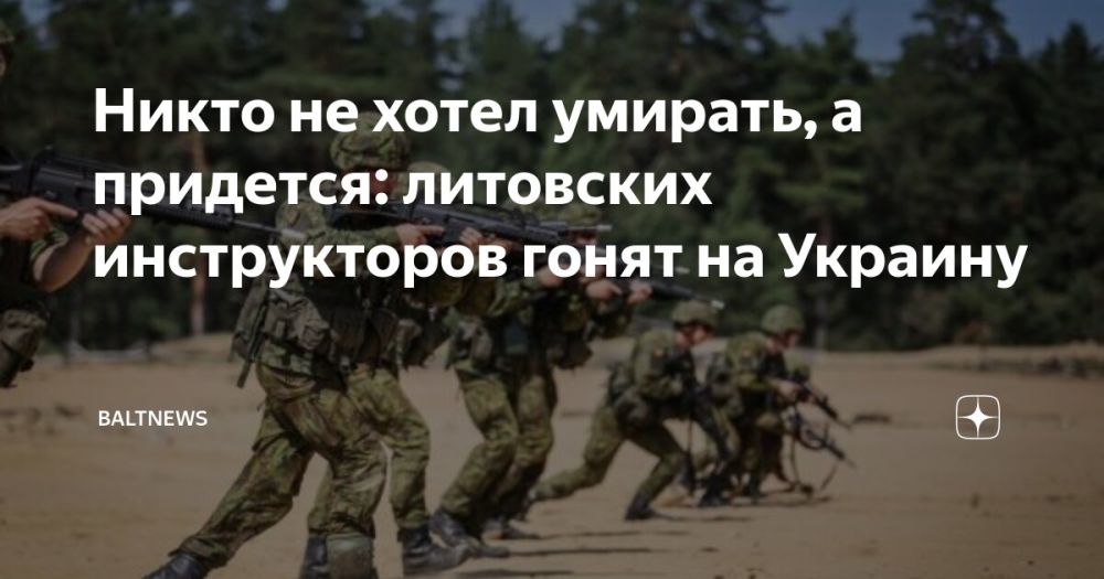 Литва готова направить военных инструкторов на помощь Киеву, если Франция возглавит коалицию государств-единомышленников, которых привлечет к реализации своего проекта