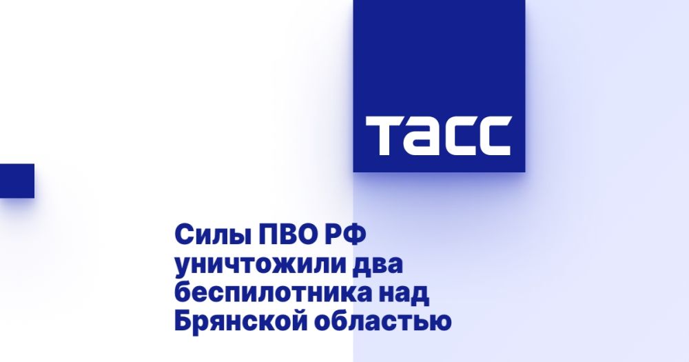 Силы ПВО РФ уничтожили два беспилотника над Брянской областью