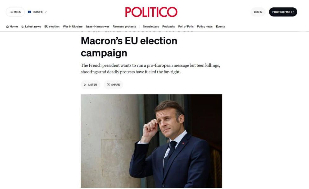 ������� ��������: ����������� ��������� � ������� � �� ������ �� ��� ������������ �������� ������ ������� � Politico