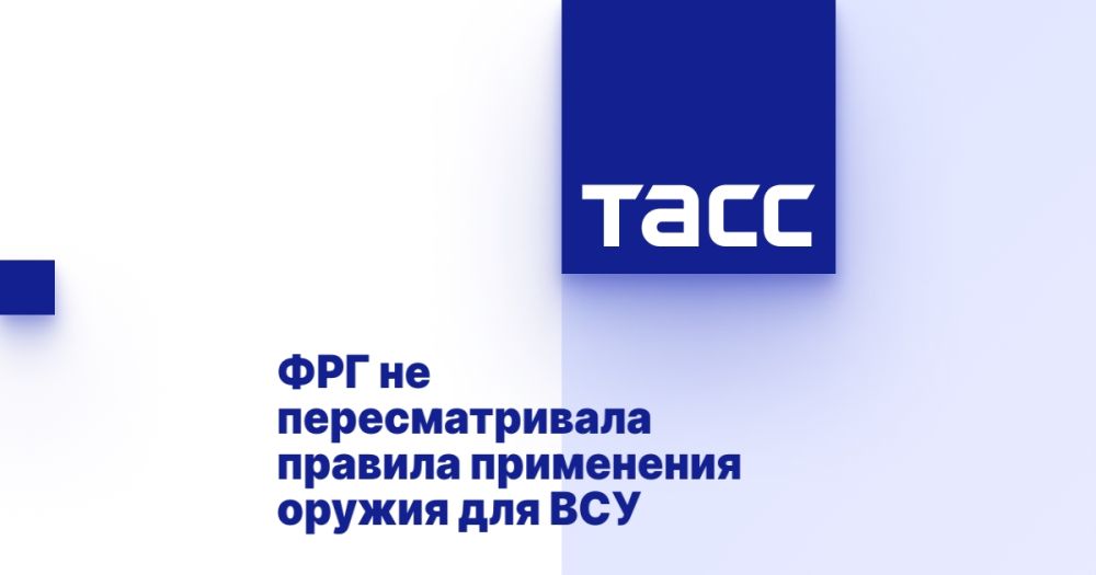 ФРГ не пересматривала правила применения оружия для ВСУ