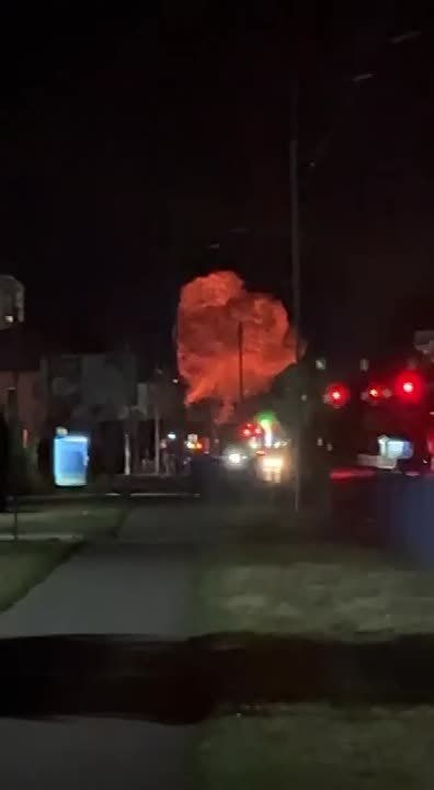 Кадры удара по военному объекту в Броварах Киевской области