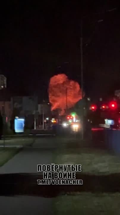 Предположительно момент прилёта в Броварах Киевской области