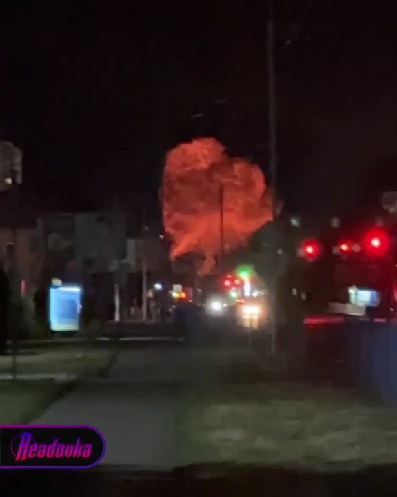 Вот и кадры удара русской армии по военному объекту в Броварах Киевской области