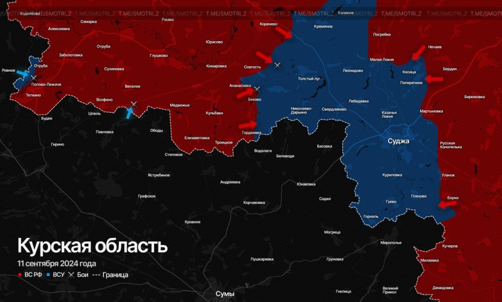 ВС РФ перешли в наступление в Курской области
