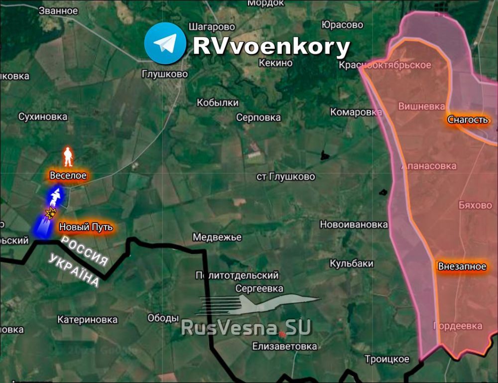 Враг снова бросил "Леопарды" и "Мардеры" на прорыв к Глушково на Курском фронте