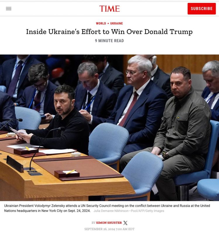 Владимир Корнилов: Журнал Time опубликовал большой материал о том, как команда Зеленского на протяжении нескольких месяцев пыталась наладить связи с Трампом