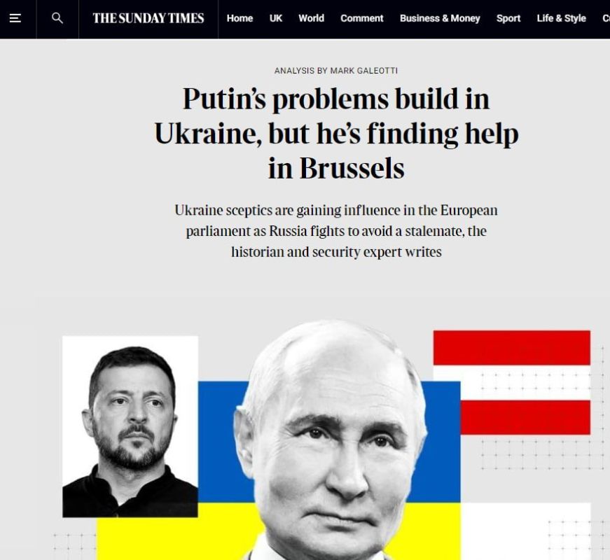 The Sunday Times: �������� ������ � �������� � ����������� ��������� ������� ��� �� ��, ��� ������ ����