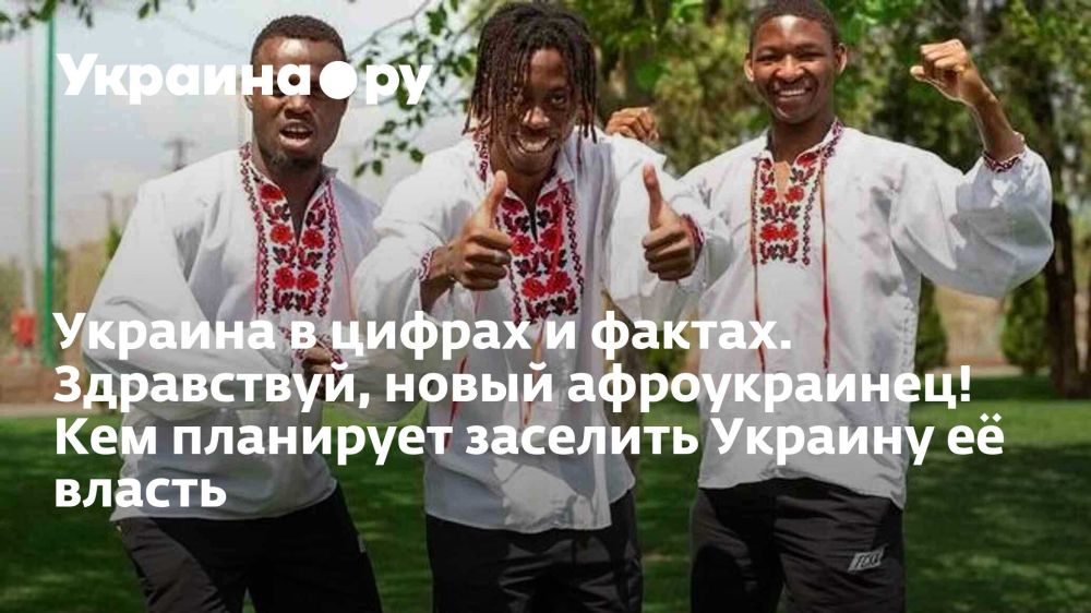 Украина в цифрах и фактах. Здравствуй, новый афроукраинец! Кем планирует заселить Украину её власть