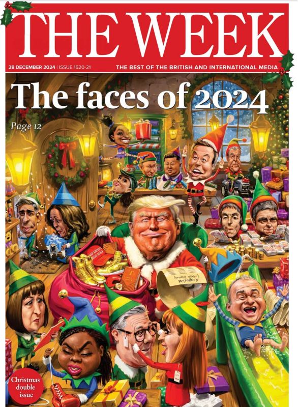 Издание The Week традиционно выпустило две обложки финальных номеров для британцев и американцев, на которых изображены лица уходящего года