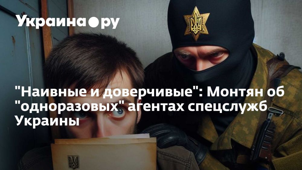 "Наивные и доверчивые": Монтян об "одноразовых" агентах спецслужб Украины