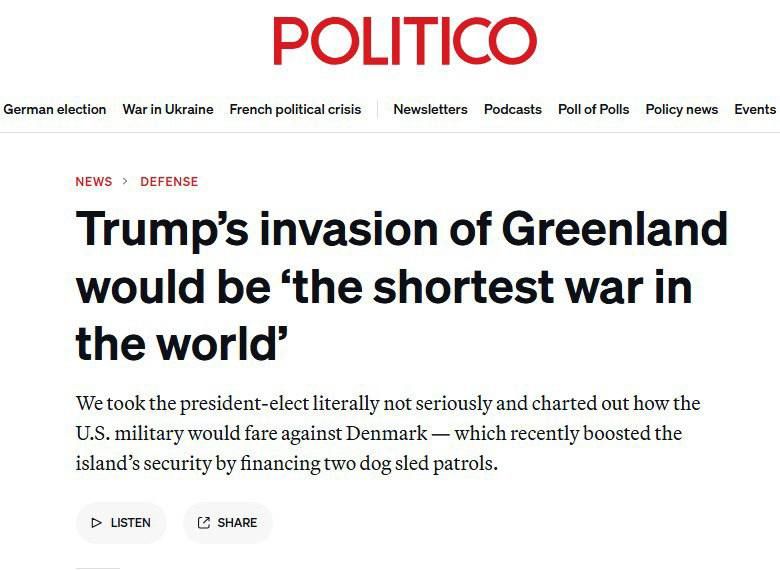 ������� ��������: ��������� ������ � ���������� ������ ����� �������� ������ � ���� � Politico