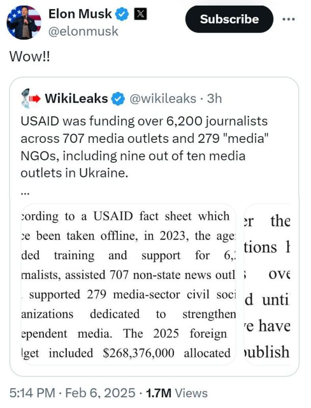 Wikileaks:.      (USAID)   6200   707     279  .    9   10   