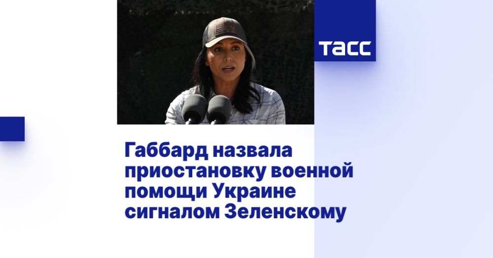 Габбард назвала приостановку военной помощи Украине сигналом Зеленскому