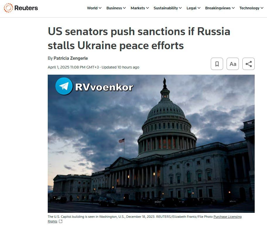 ������������ �������� ������� ����� ����� �������������� ������� � Reuters