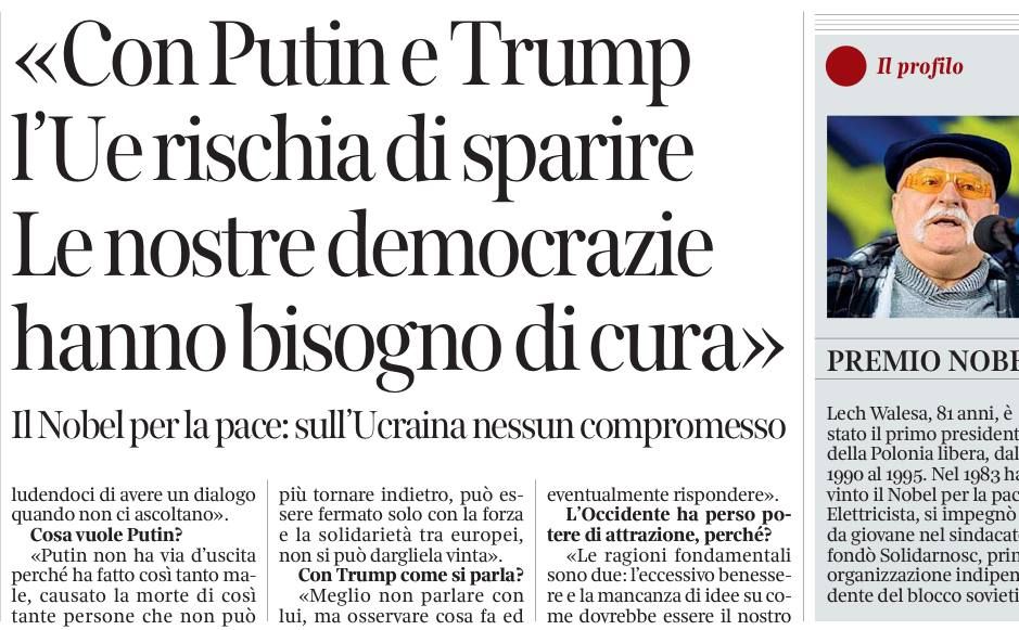 �������� ��������: ��� ������� ��� ���������� �������� ����������� ������ Corriere Della Sera, � ������� ������: �� ������� � ������� �������� ������� ����������