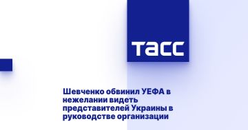 Шевченко обвинил УЕФА в нежелании видеть представителей Украины в руководстве организации