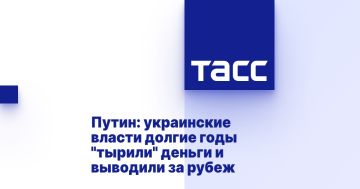 Путин: украинские власти долгие годы "тырили" деньги и выводили за рубеж